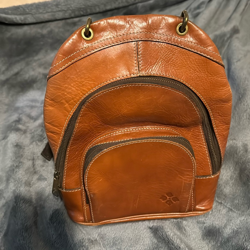 Patricia Nash genuine leather bag/small backpack